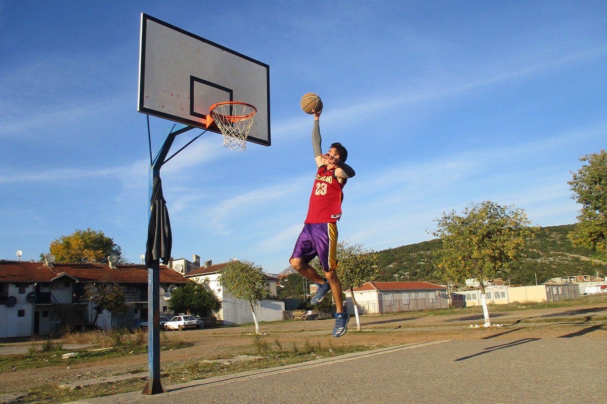 Baskettballspieler in Montenegro