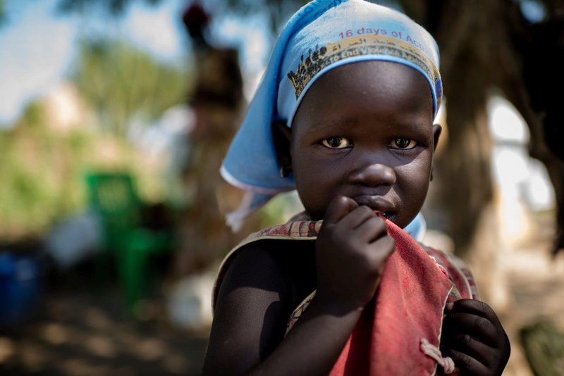 Hungernde Kinder im Südsudan