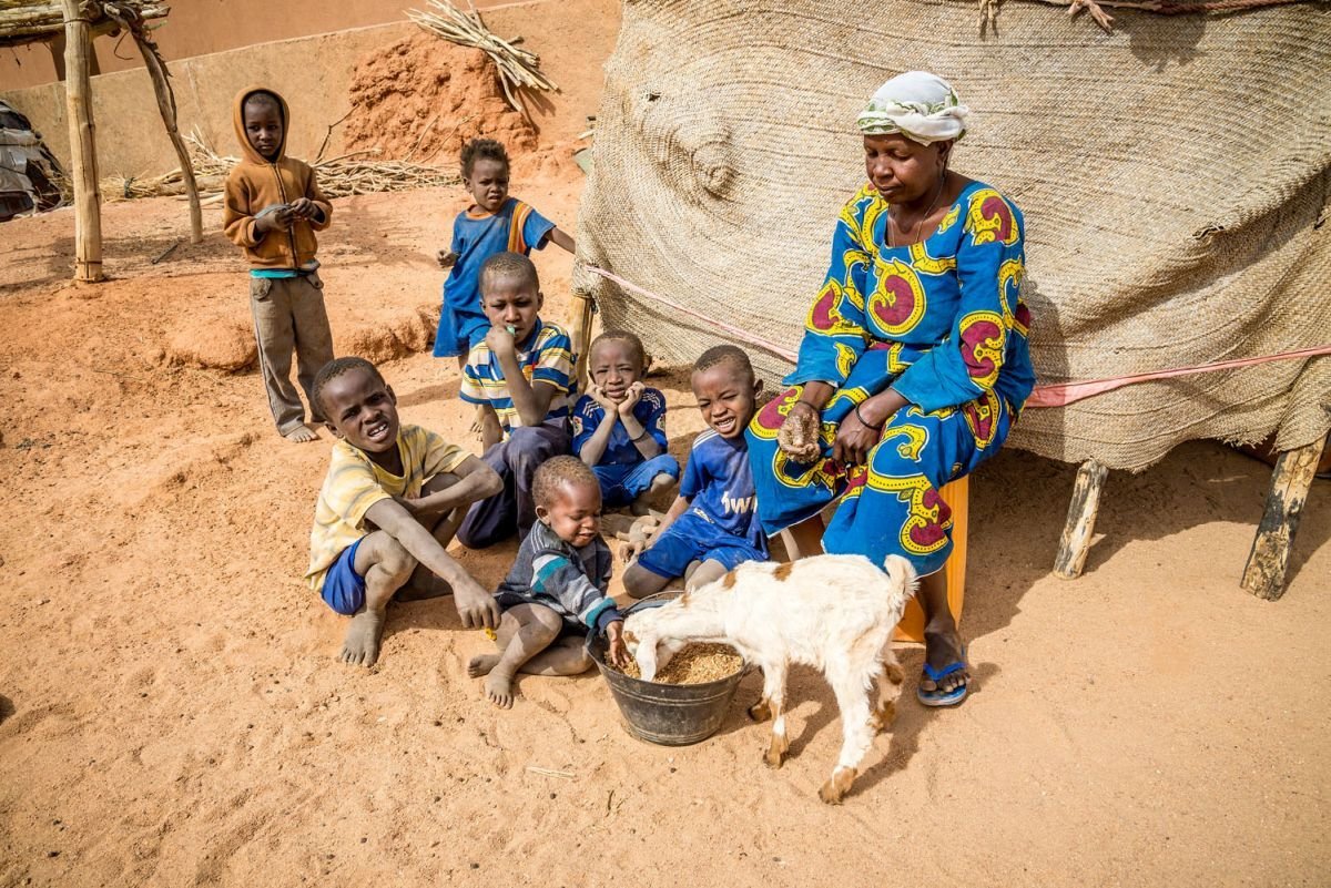 Flüchtlingsfamilie in Niger
