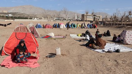 Ein provisorisches Lager im Westen Afghanistans