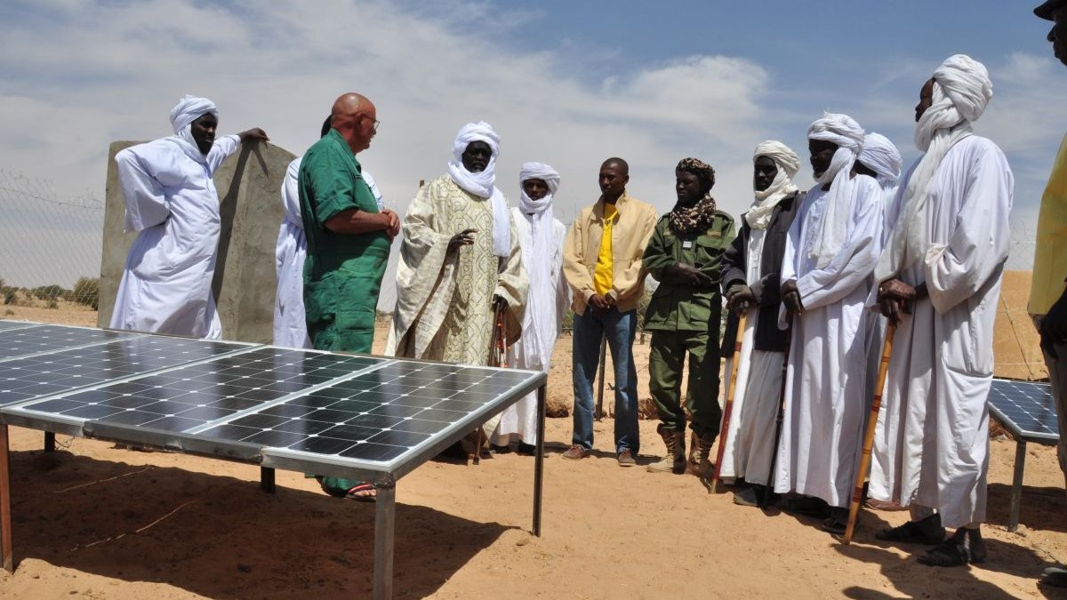 Eröffnung einer Solaranlagen im Tschad