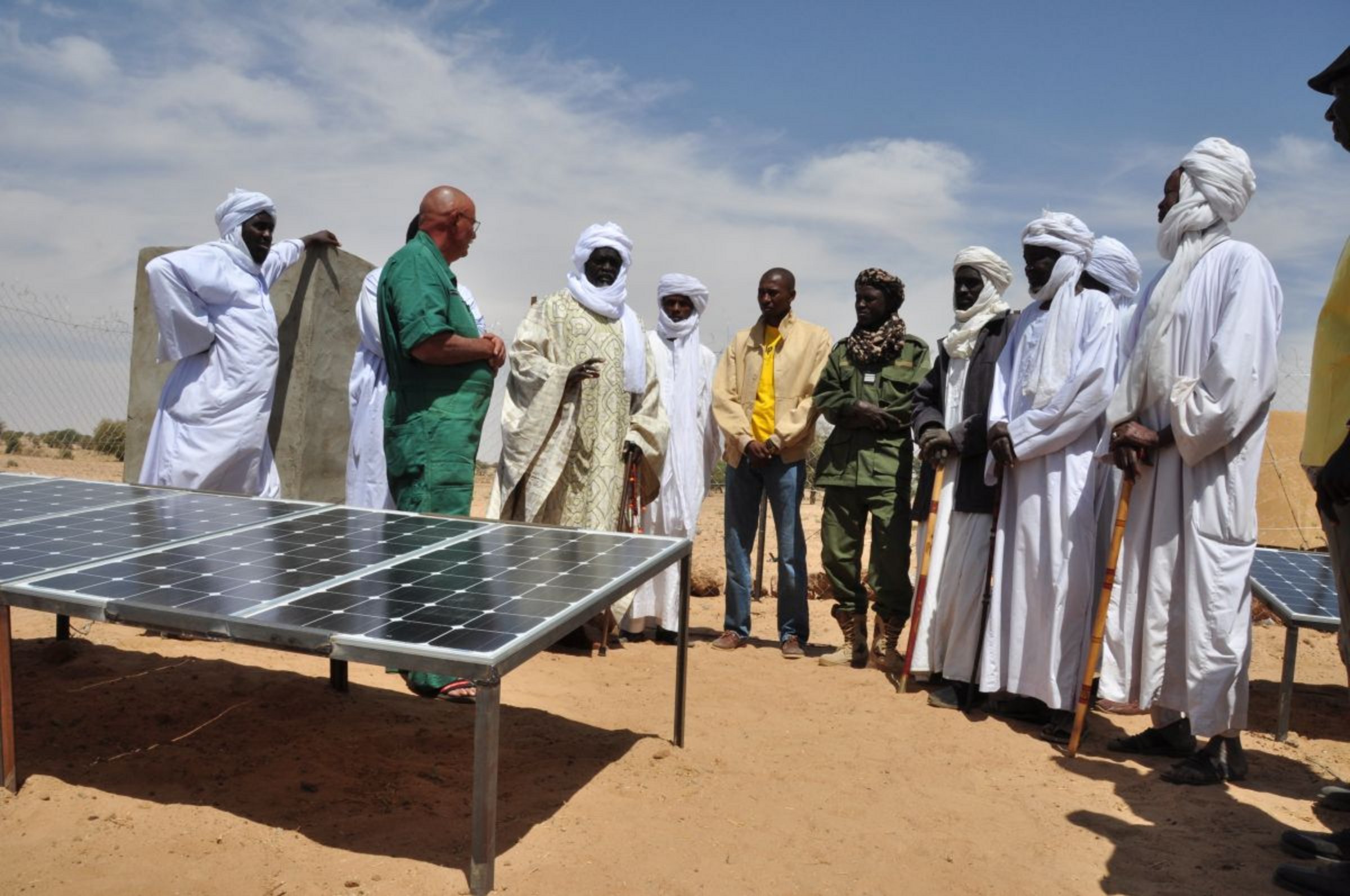Eröffnung einer Solaranlagen im Tschad
