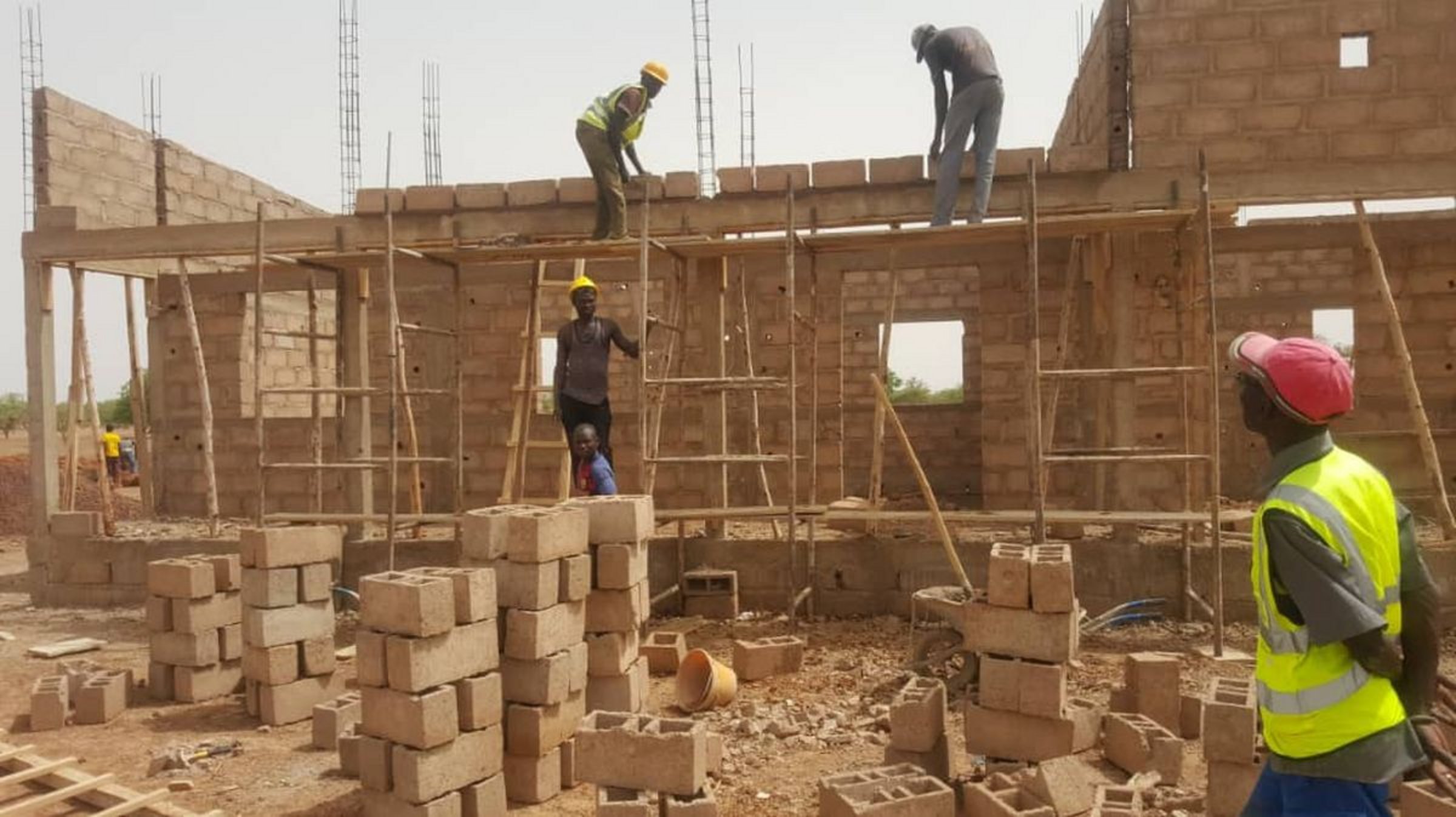 Spenden Burkina Faso: Bauarbeiten in Sorogo