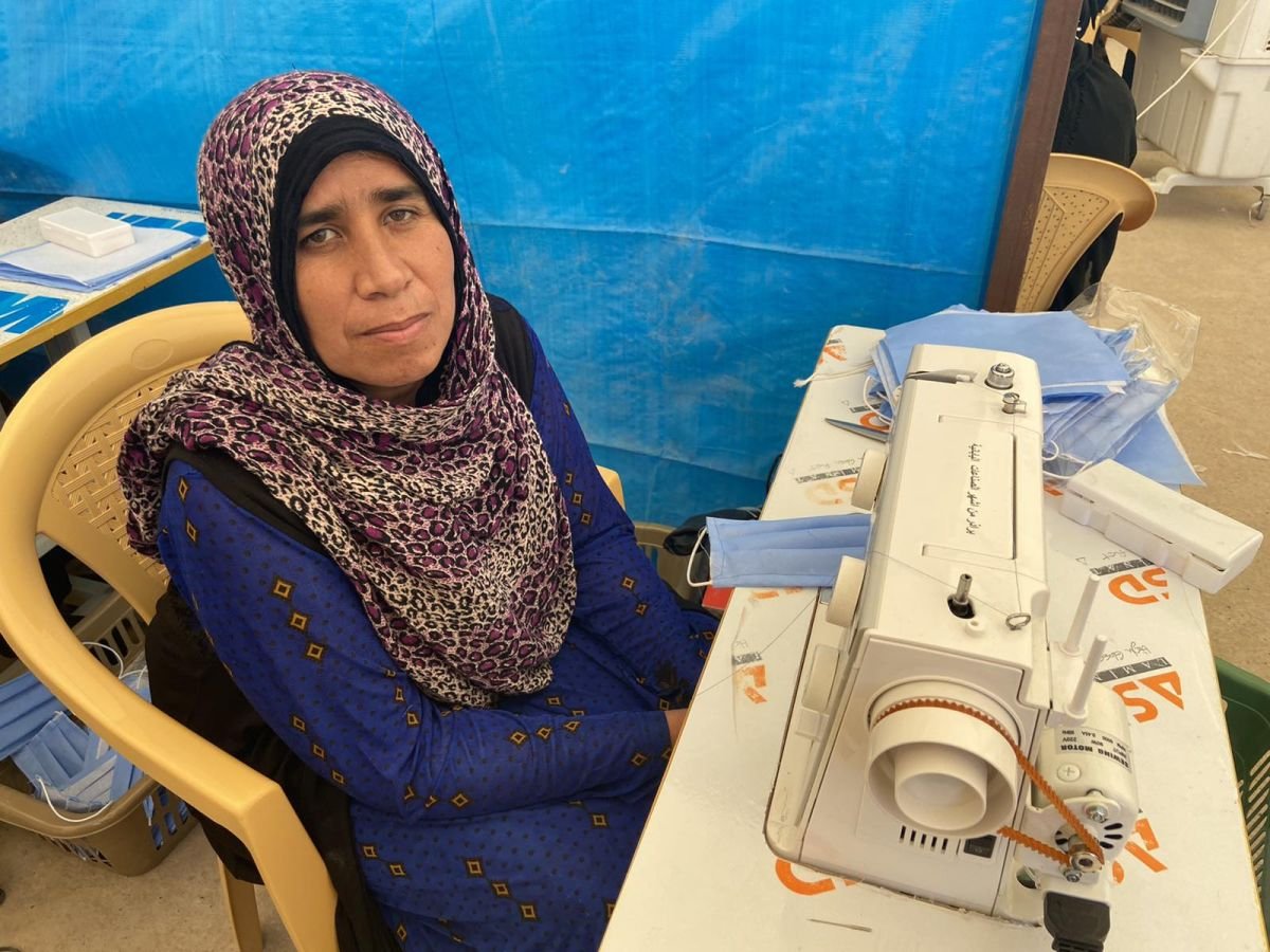 Spenden Irak Corona: Zahra verdient nun ein eigenes Einkommen