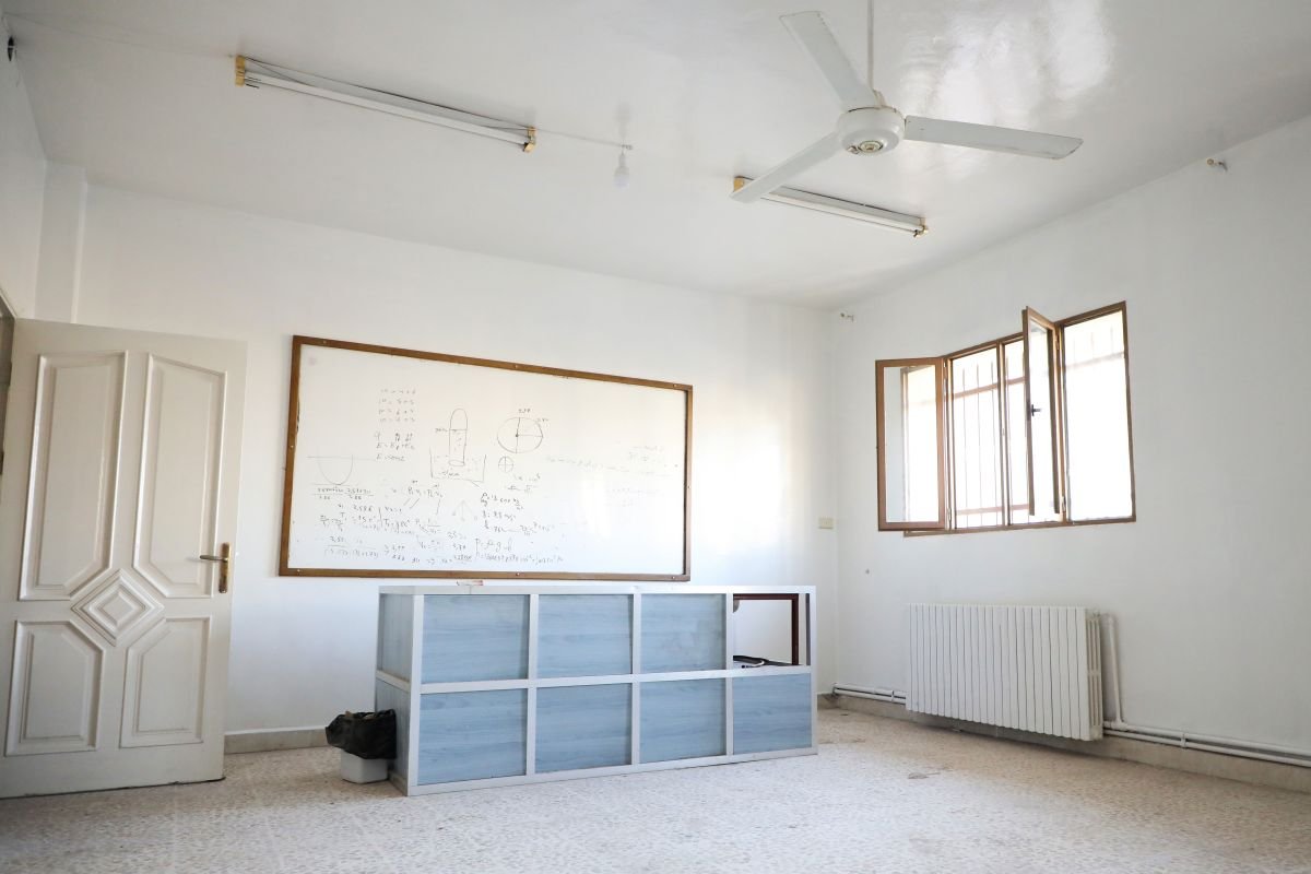 Spenden Syrien: Klassenzimmer während der Renovierung