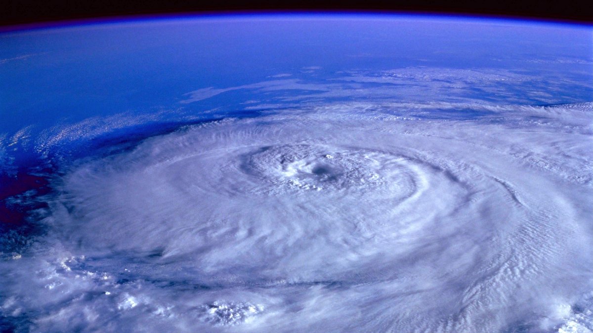 Zyklon-Aufnahme aus dem Weltraum