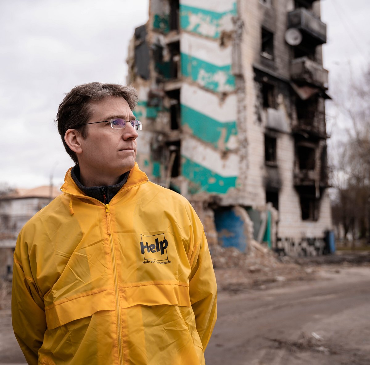 Dr. Thorsten Klose-Zuber bei einem Projektbesuch in der Ukraine