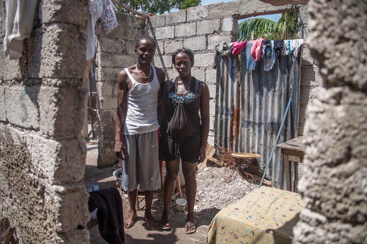 Viele Haitianer sind nach dem Hurrikan obdachlos