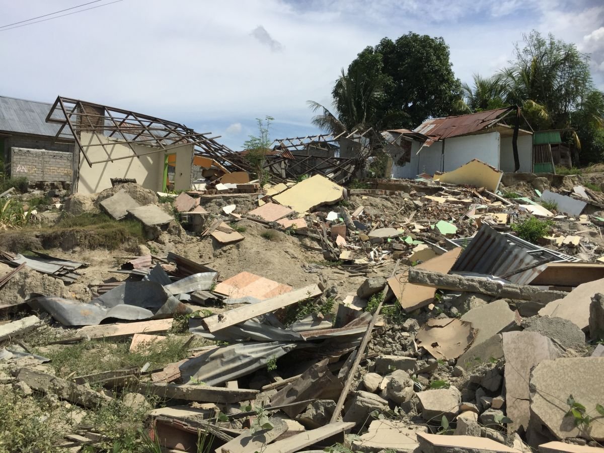 Wo vor dem Tsunami 2018 in Indonesien viele Häuser standen, lag nach der Katastrophe nur Schutt und Asche