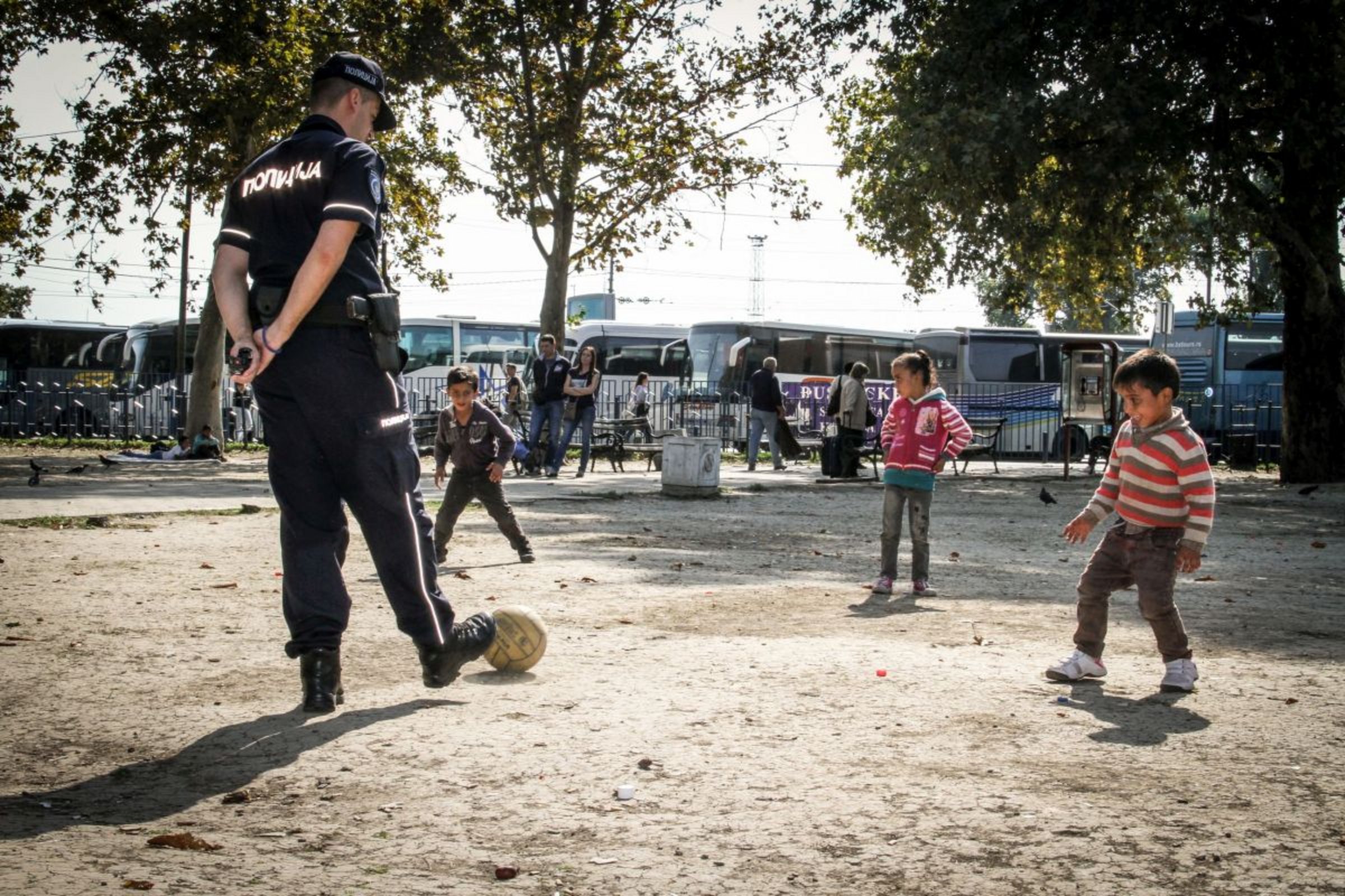 Eindrücke aus Flüchtlingslager in Serbien