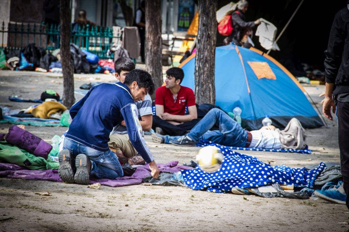 Flüchtlingslager in Serbien