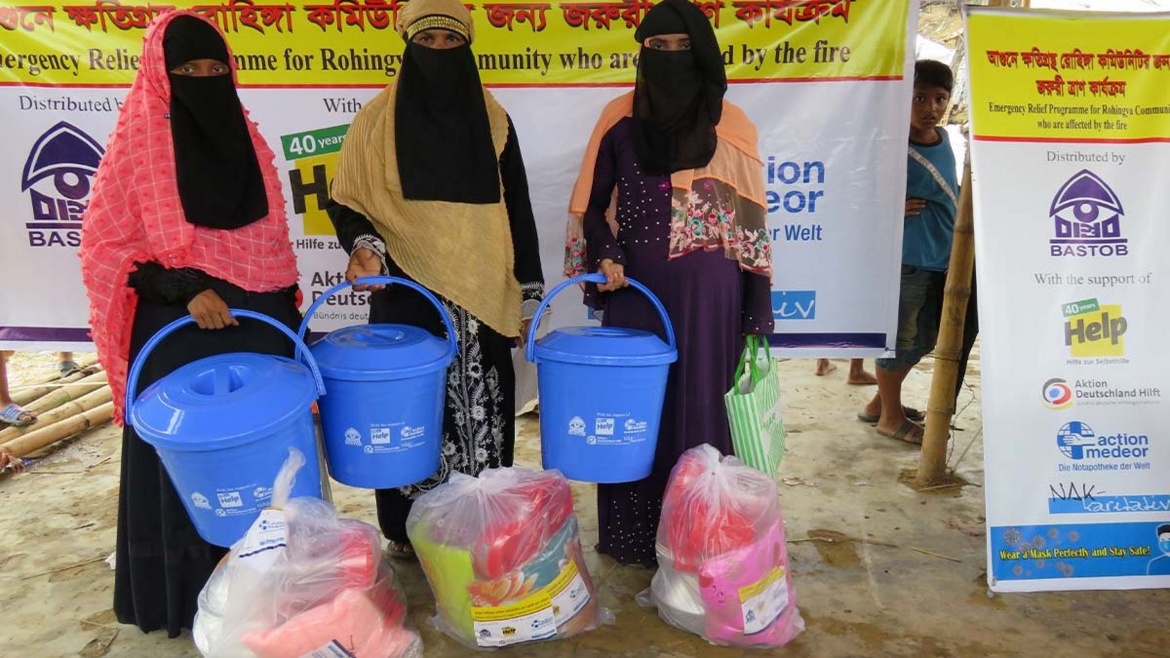Spenden Rohingya: Nothilfe nach Feuer im Flüchtlingslager in Bangladesch