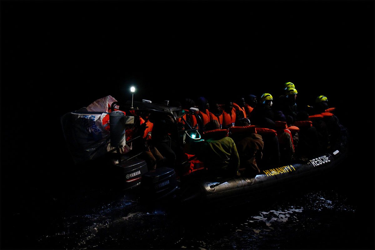 Nächtliche Rettungsaktion im Mittelmeer