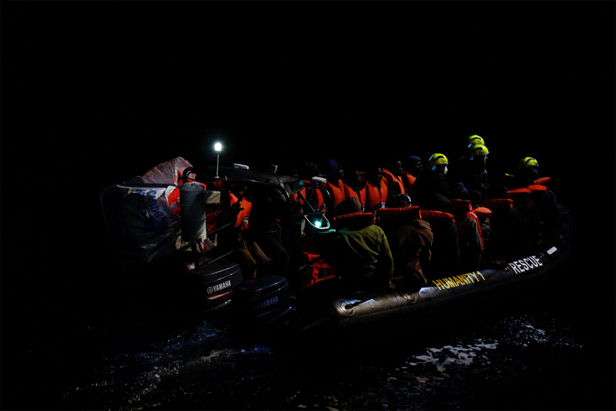 Nächtliche Rettungsaktion im Mittelmeer