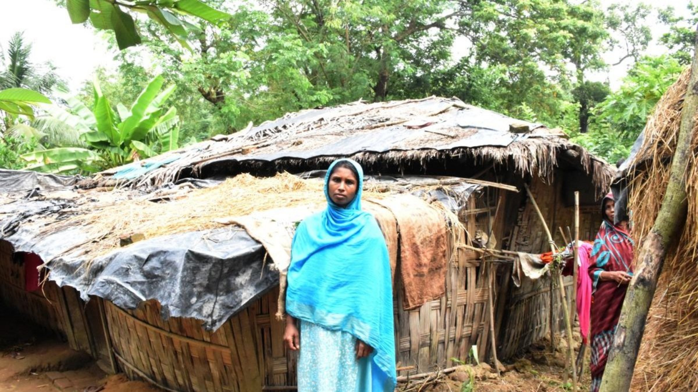 Spenden Bangladesch: Munnis Haus vor dem Neubau