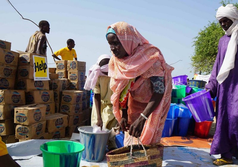 Nahrungsmittel für Flüchtlinge im Tschad