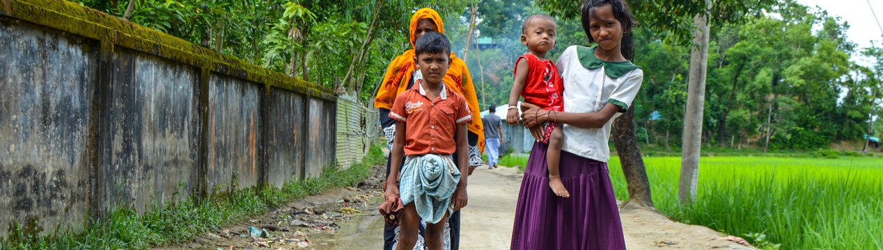 Rohingya-Familie in Bangladesch