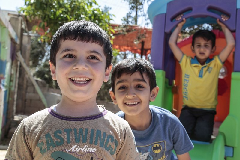 Spielplätze für Flüchtlingskinder in Jordanien