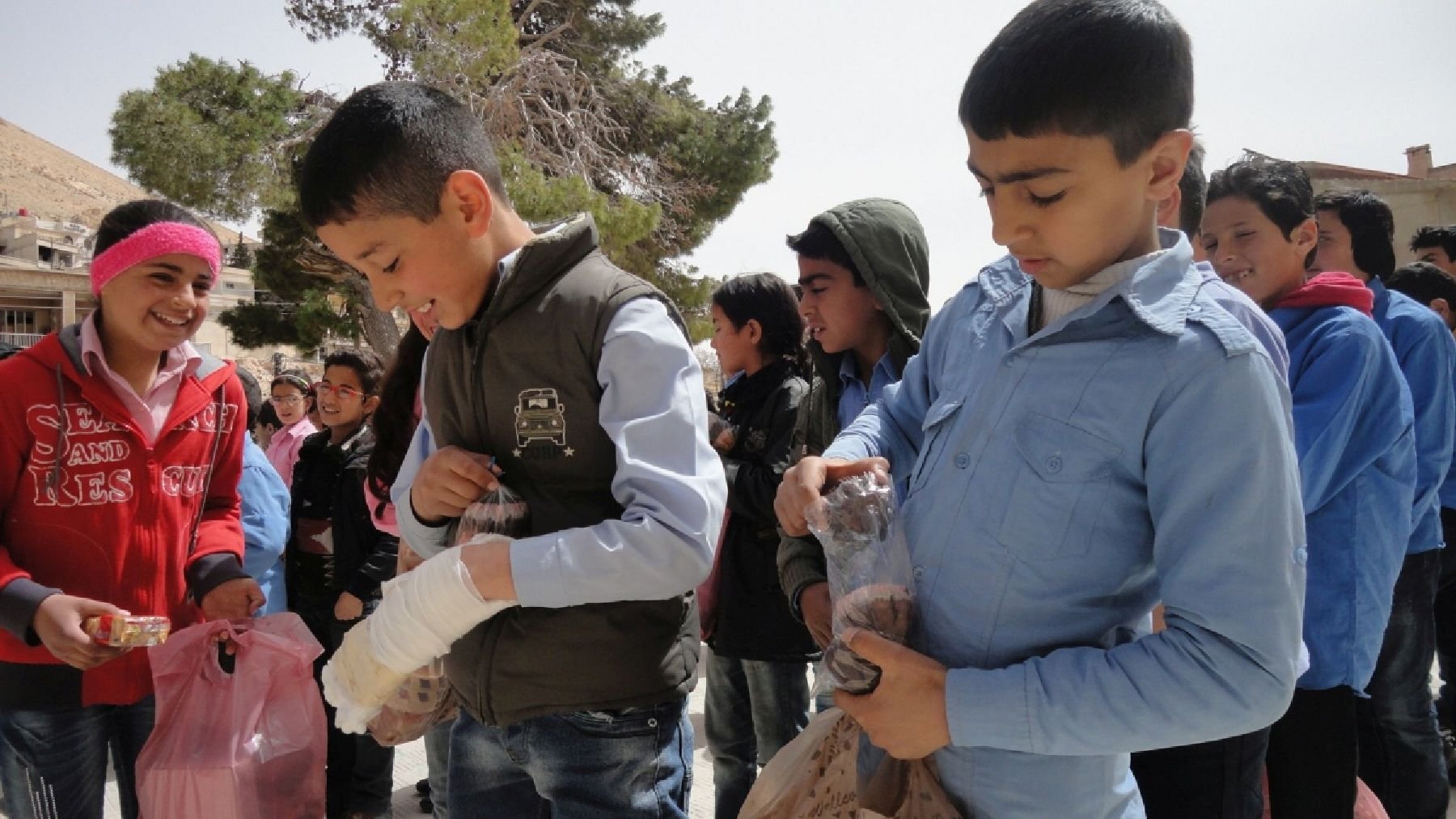 Nachrung für Kinder in Syrien