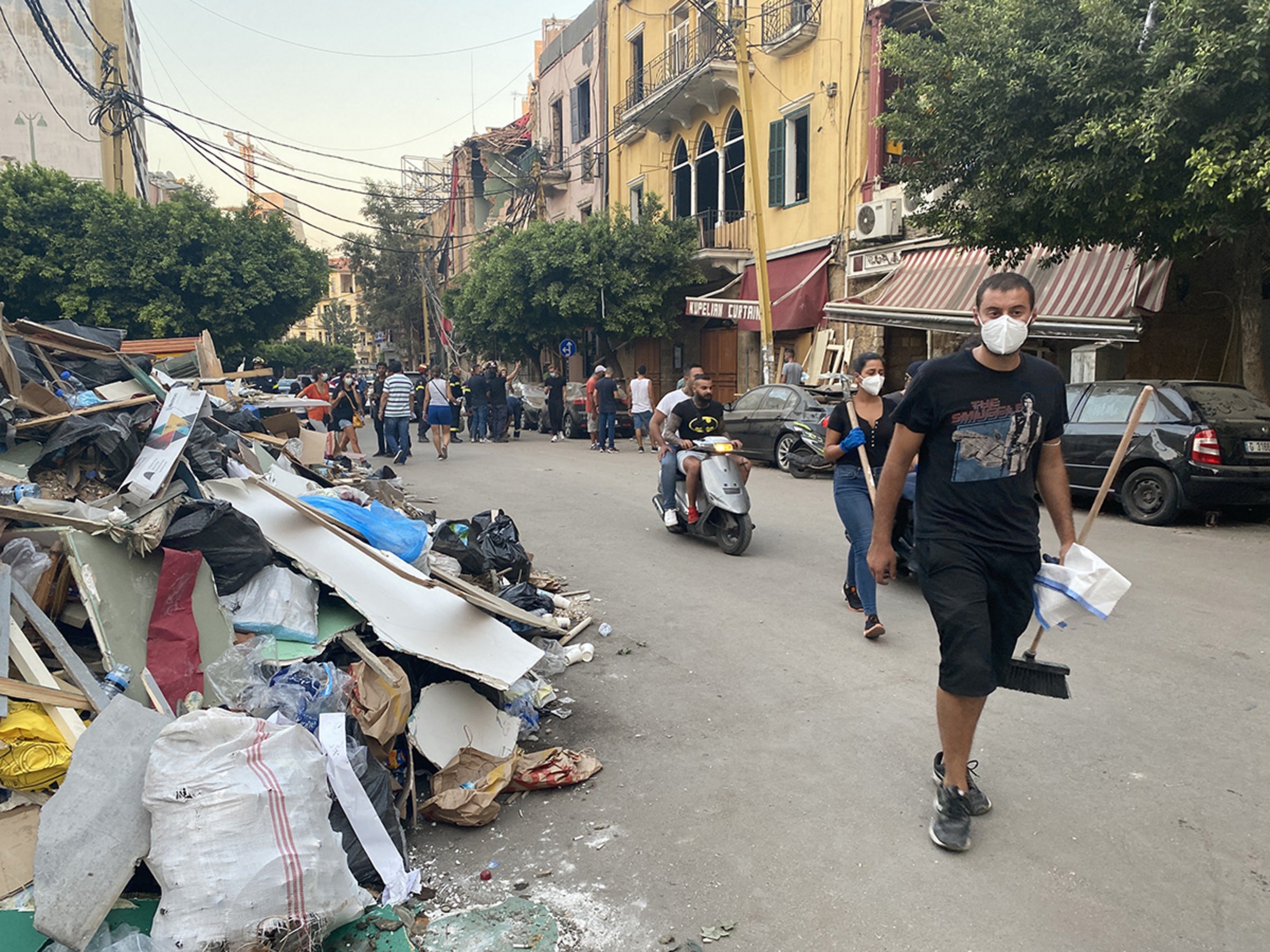 Spenden Beirut: Aufräumarbeiten nach der Explosion