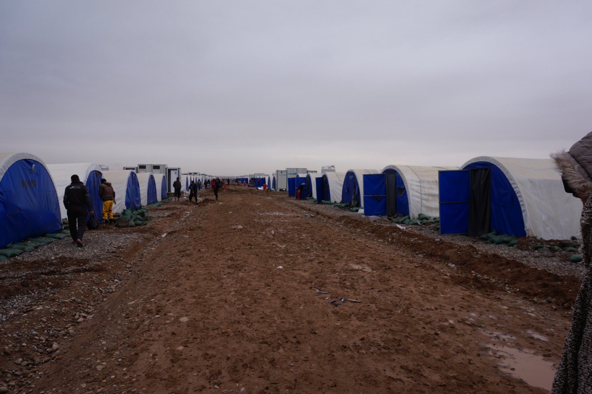 Das Flüchtlingslager in Qayyara