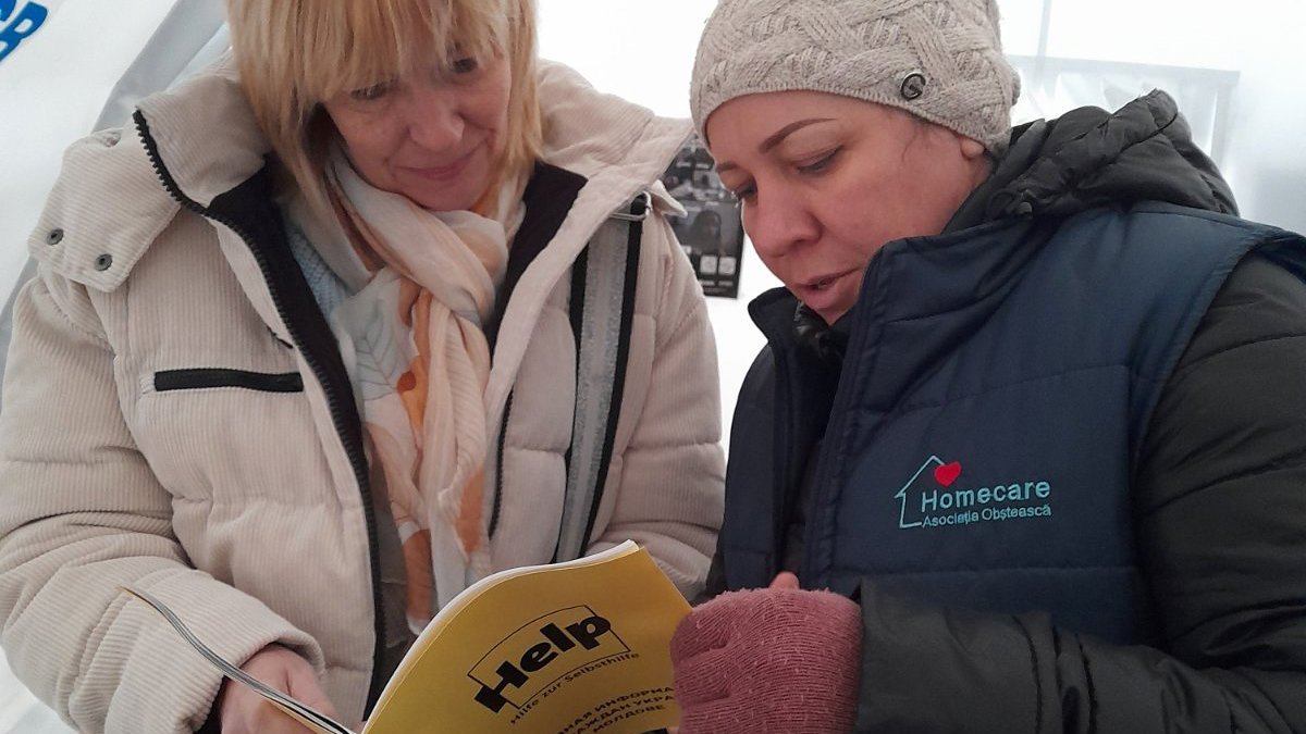 Informationen zu Hilfsangeboten für ukrainische Flüchtlinge in Moldawien