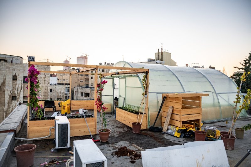 Jordanien Urban Gardening Gewächshaus