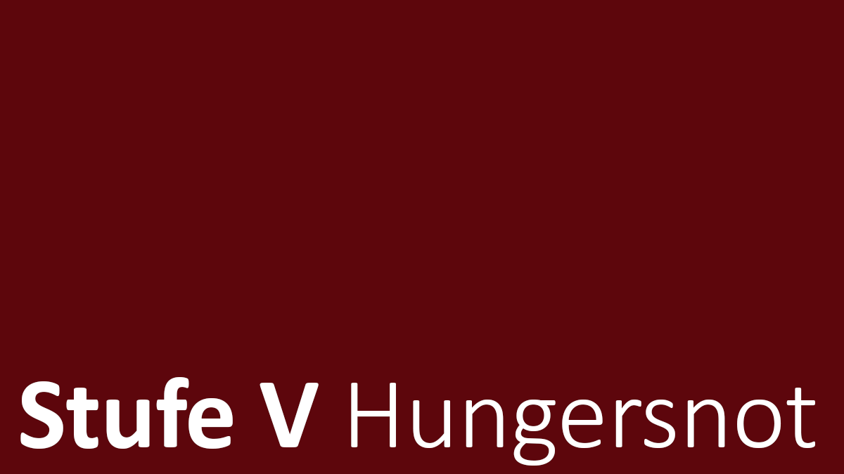 Hunger-Kategorisierung: Hungersnot
