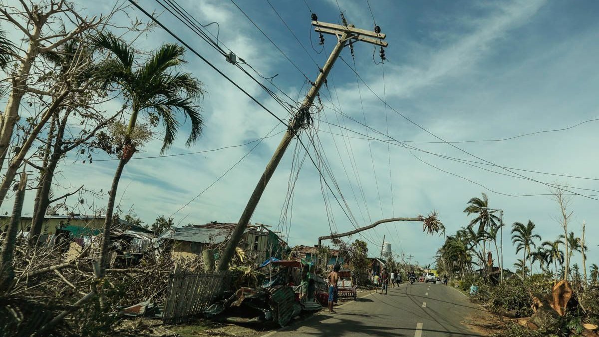 Taifun auf Philippinen