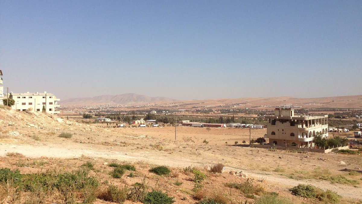 Eine trockene Landschaft in Syrien