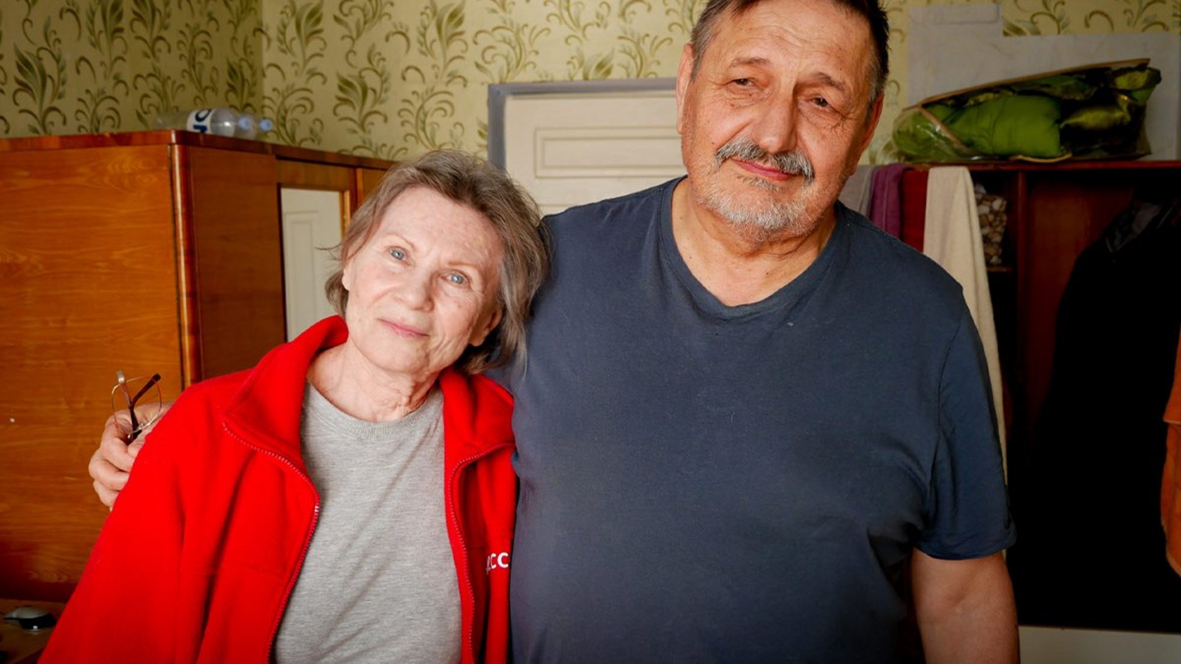 Serhij aus Mykolajiw und seine Frau