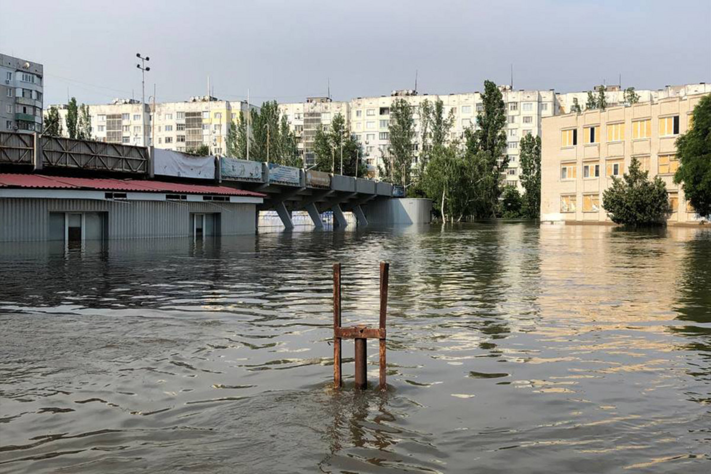 Überflutungen in Cherson