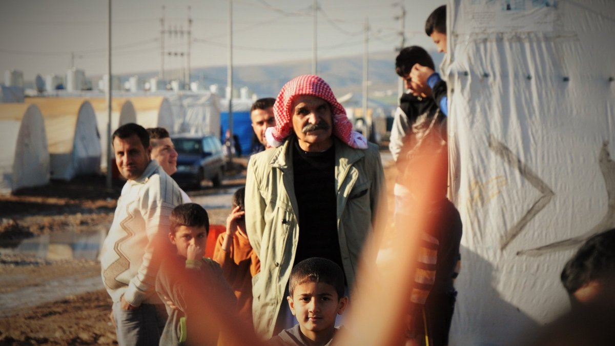 Flüchtlinge warten auf Wiederaufbau im Irak