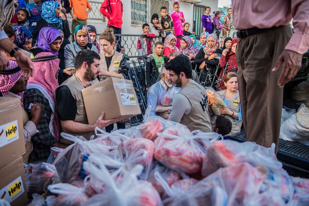 Hilfgüter für Flüchtlinge in Jordanien: Nahrung
