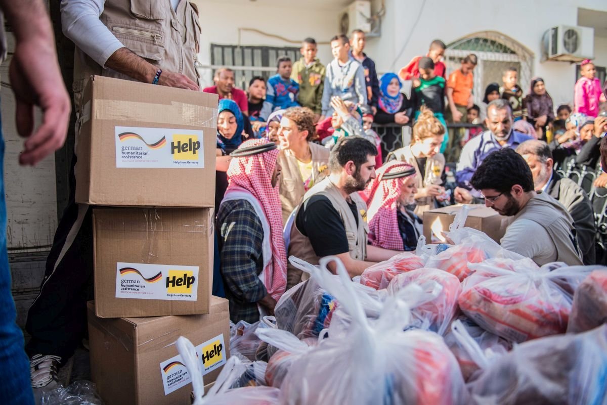 Nahrungsmittel fuer Fluechtlinge in Jordanien spenden