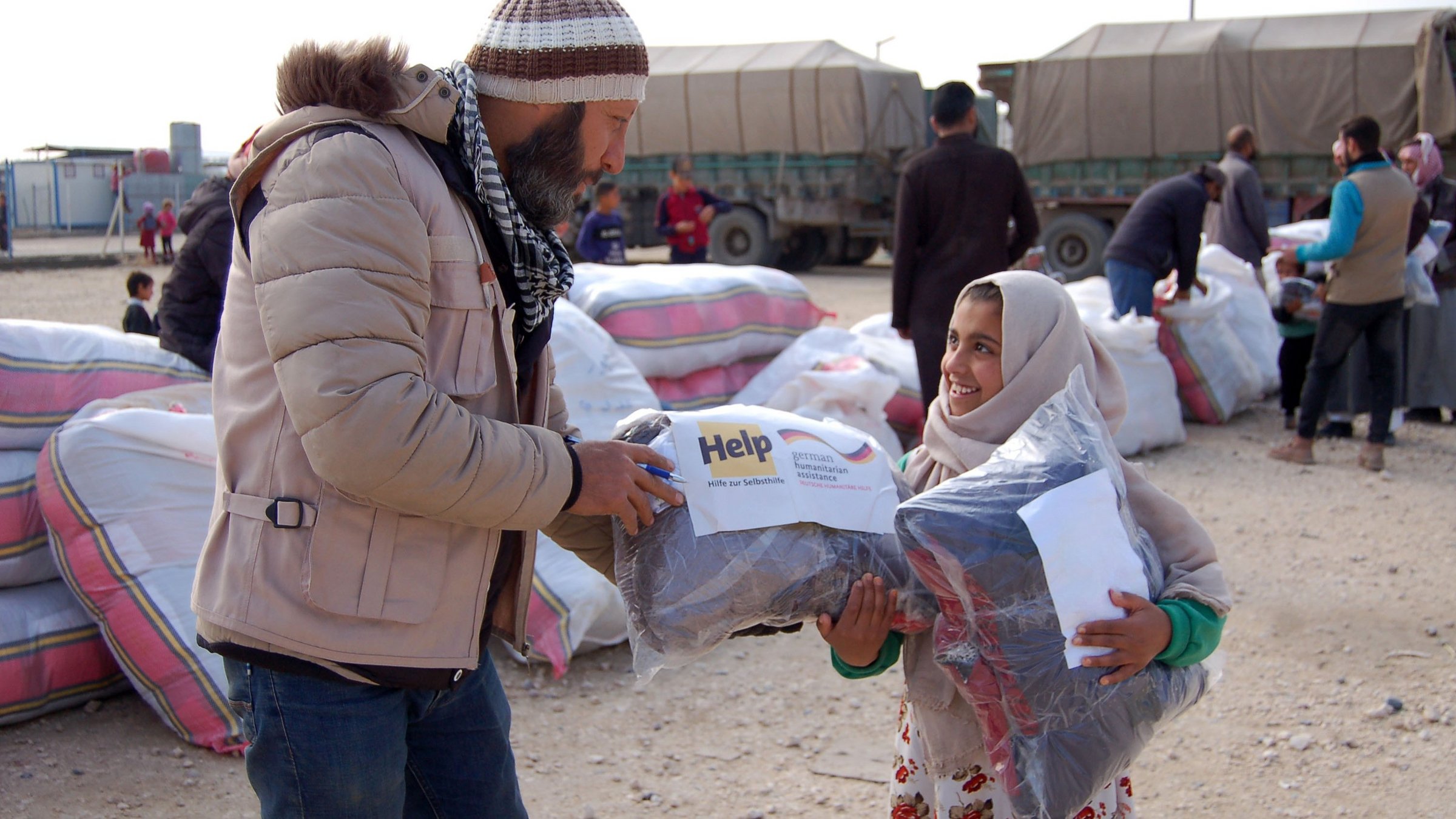 Winter aid in Syria