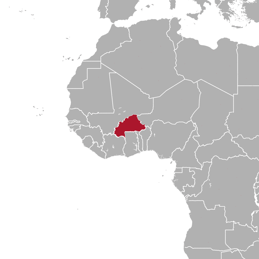 Karte Burkina Faso