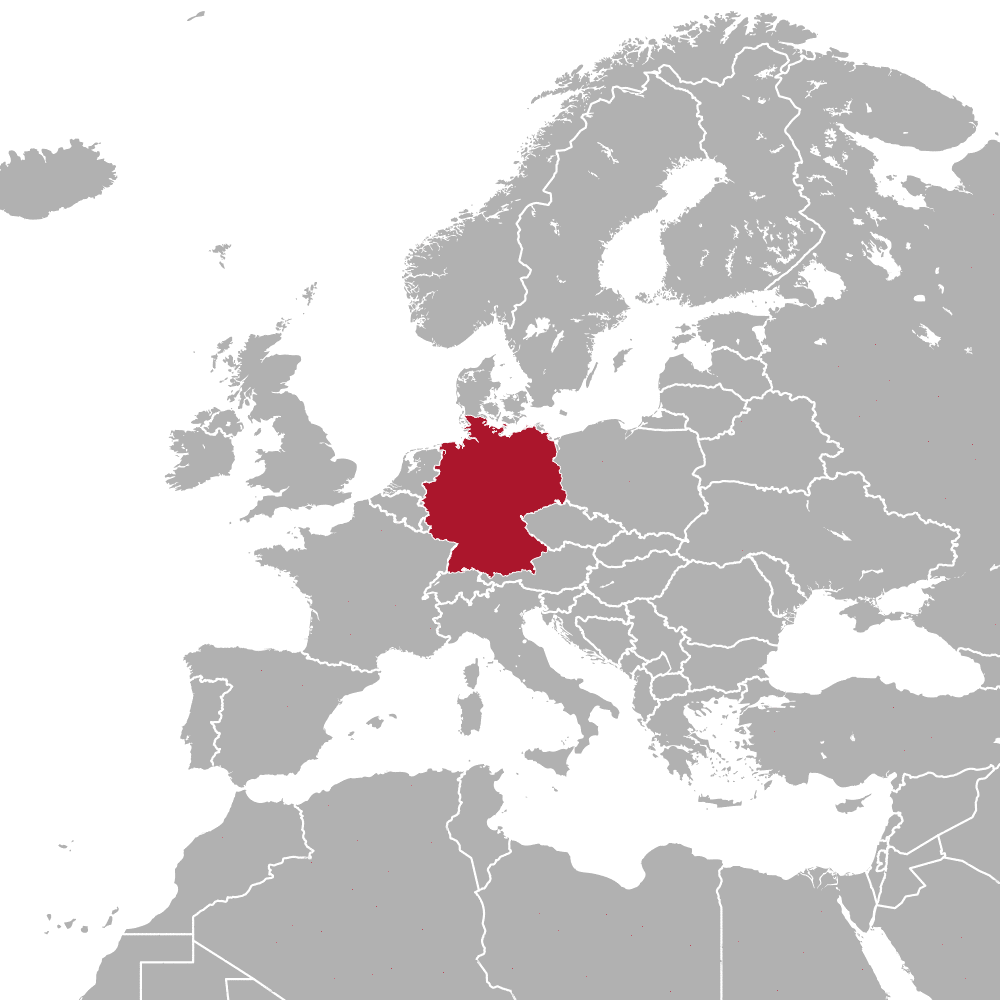 Landkarte Deutschland