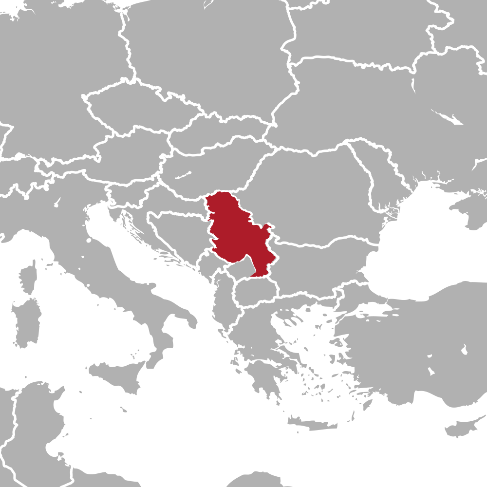 Map Serbia
