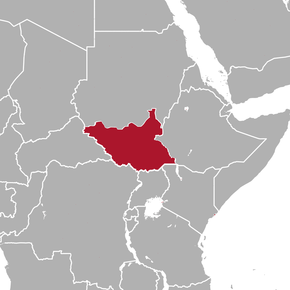 Landkarte Suedsudan