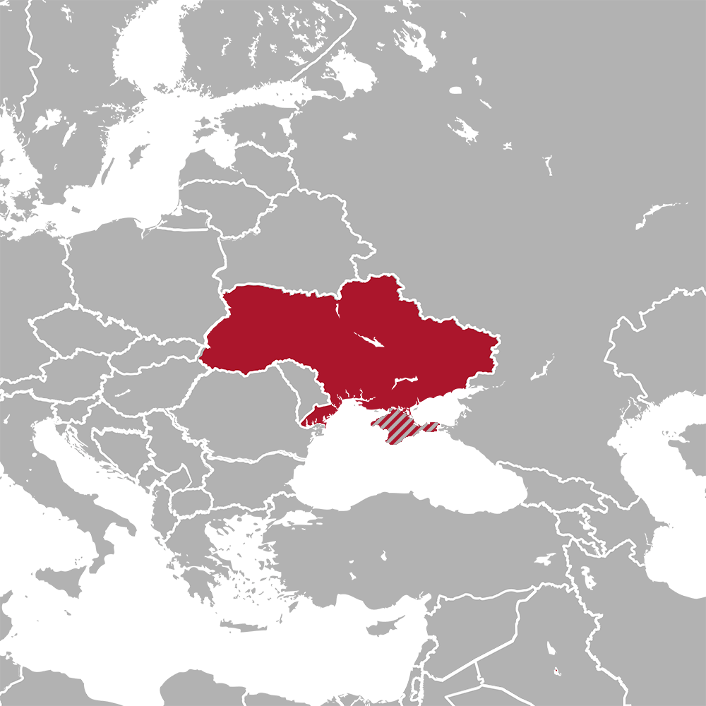 Ukraine Länderkarte